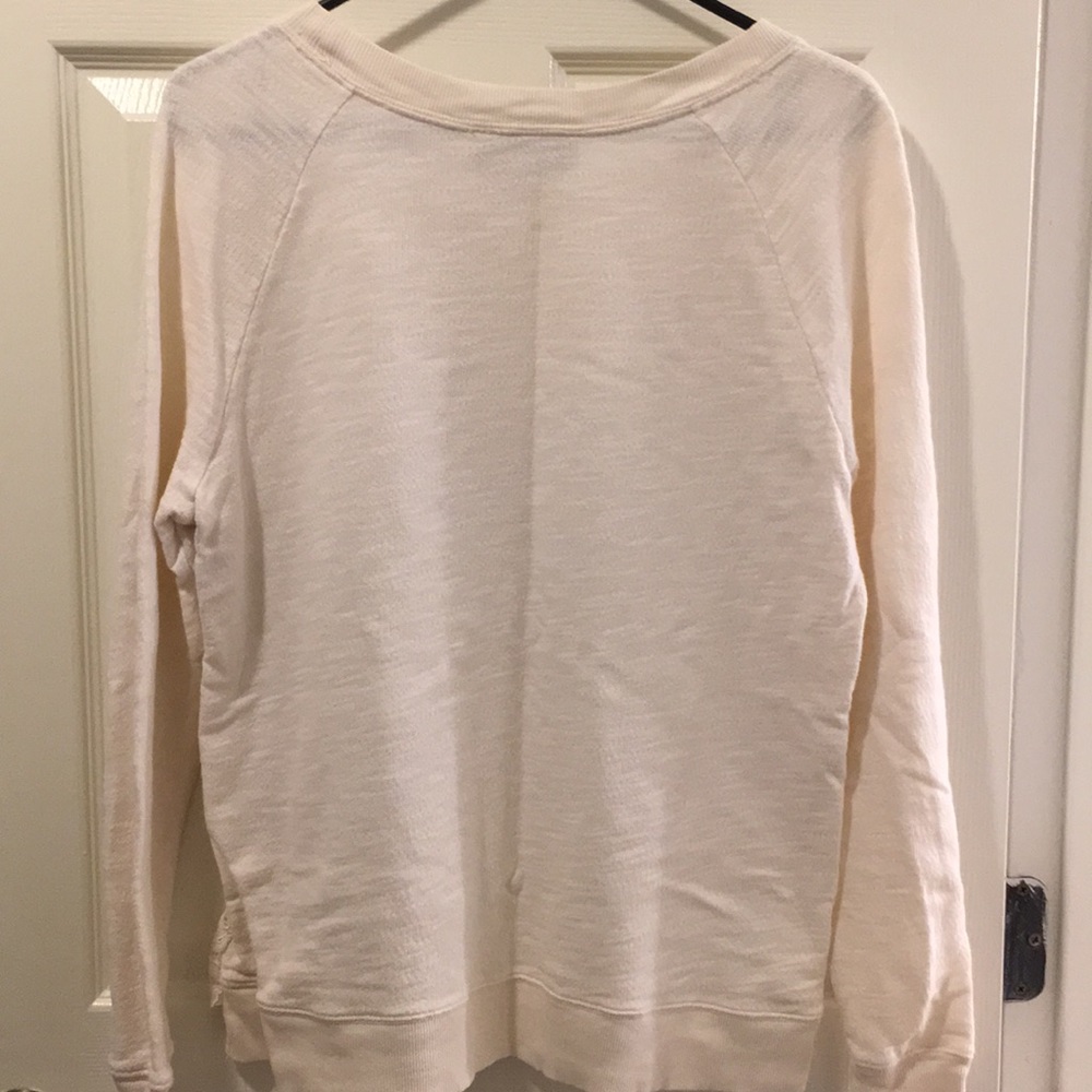 Lace-front sweatshirt - Picture 3 of 4